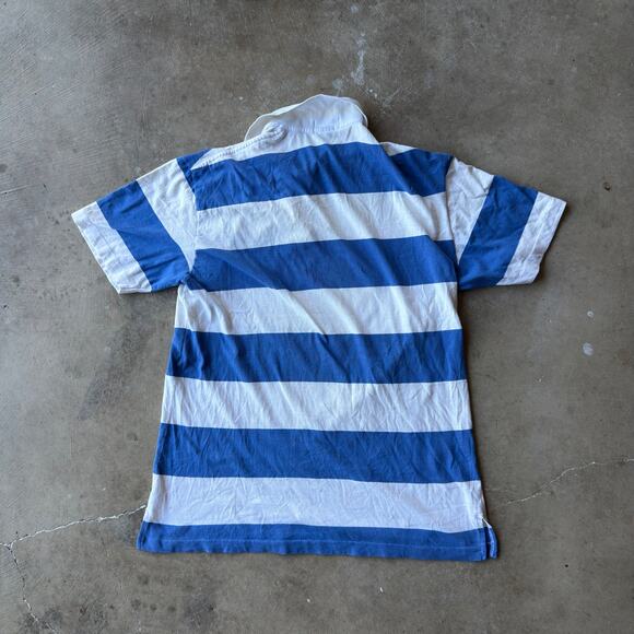 VINTAGE 90S CAMBRIDGE CLASSICS STRIPED POLO SHIRT RETRO PREPPY MENS MEDIUM - Picture 3 of 6